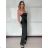 Langes Chiffon-Kurzarmkleid für Damen (S/M ONE SIZE) ITALIAN FASHION IMWGS231048 S / M Wein