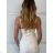 Langes Chiffon-Kurzarmkleid für Damen (S/M ONE SIZE) ITALIAN FASHION IMWGS231048