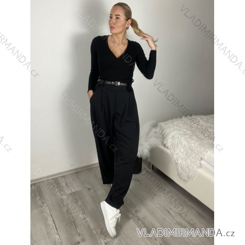 Übergroßer gestrickter Langarmpullover für Damen (S/M EINHEITSGRÖSSE) ITALIAN FASHION IMSN2416125
