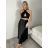 Mittellanger Satinrock für Damen (Einheitsgröße S/M) ITALIAN FASHION IMM23UN6886