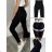Lange Lederleggings für Damen (S/M-XL/2XL) MIEGO MIE230703 L / XL schwarz