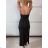Langes Chiffon-Kurzarmkleid für Damen (S/M ONE SIZE) ITALIAN FASHION IMWGS231048
