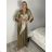 Elegantes ärmelloses Etuikleid für Damen (S-XL) ITALIAN FASHION IMHMS23118 S / M / L Gold