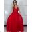 Elegantes Langarmkleid Damen (S / M.ONE SIZE) ITALIAN FASHION IMM2218831/DUR S / M rot