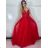Elegantes Langarmkleid Damen (S / M.ONE SIZE) ITALIAN FASHION IMM2218831/DUR S / M rot