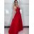 Elegantes Langarmkleid Damen (S / M.ONE SIZE) ITALIAN FASHION IMM2218831/DUR S / M rot