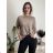 Übergroßer gestrickter Langarmpullover für Damen (S/M EINHEITSGRÖSSE) ITALIAN FASHION IMSN2416125