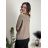 Übergroßer gestrickter Langarmpullover für Damen (S/M EINHEITSGRÖSSE) ITALIAN FASHION IMSN2416125