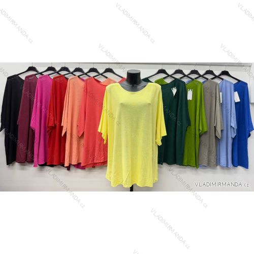 Sommerkleid oval Kurzarm Damen Übergröße (50/52/54 Einheitsgröße) ITALIAN FASHION IM425011