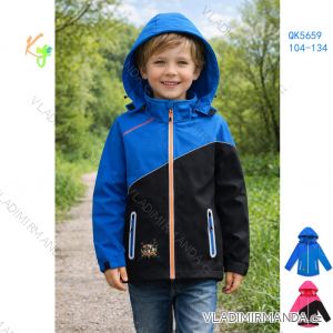 Leichte Jacke mit Kapuze, langen Ärmeln, für Kinder und Jugendliche, Mädchen und Jungen (104–134) KUGO QK5659