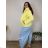 Übergroßer gestrickter Langarmpullover für Damen (S/M EINHEITSGRÖSSE) ITALIAN FASHION IMSN2416125 44/46/48 růžová světlá