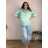 Übergroßer gestrickter Langarmpullover für Damen (S/M EINHEITSGRÖSSE) ITALIAN FASHION IMSN2416125 44/46/48 růžová světlá