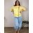 Übergroßer gestrickter Langarmpullover für Damen (S/M EINHEITSGRÖSSE) ITALIAN FASHION IMSN2416125 46/48/50 růžová světlá