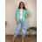 Übergroßer gestrickter Langarmpullover für Damen (S/M EINHEITSGRÖSSE) ITALIAN FASHION IMSN2416125 46/48/50 růžová světlá