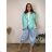Übergroßer gestrickter Langarmpullover für Damen (S/M EINHEITSGRÖSSE) ITALIAN FASHION IMSN2416125 46/48/50 růžová světlá
