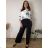 Lange Damenleggings (S - 2XL) MIE25B030 4XL schwarz