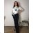 Lange Damenleggings (S - 2XL) MIE25B030 4XL schwarz