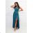 Langes glitzerndes Partykleid, kurze Ärmel, Damen (34-44) POLISH FASHION PMLMC24DIVA4