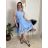 Šaty elegantní letní bez rukávu dámské (S/M/L ONE SIZE) ITALSKÁ MÓDA IM322SIMONE