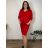 Eleganter Damen Bolero (uni sl) ITALIENISCHE Mode IMC18343 38 rot