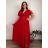 Kurzärmliges Sommer-Freizeitkleid für Damen (S/M/L EINHEITSGRÖSSE) ITALIAN FASHION IMWGB25022