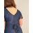 Kurzärmliges Sommer-Freizeitkleid für Damen (S/M/L EINHEITSGRÖSSE) ITALIAN FASHION IMWGB25022