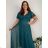 Kurzärmliges Sommer-Freizeitkleid für Damen (S/M/L EINHEITSGRÖSSE) ITALIAN FASHION IMWGB25022