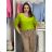Übergroßer gestrickter Langarmpullover für Damen (S/M EINHEITSGRÖSSE) ITALIAN FASHION IMSN2416125  oranžová