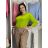 Übergroßer gestrickter Langarmpullover für Damen (S/M EINHEITSGRÖSSE) ITALIAN FASHION IMSN2416125  oranžová