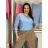 Übergroßer gestrickter Langarmpullover für Damen (S/M EINHEITSGRÖSSE) ITALIAN FASHION IMSN2416125  oranžová