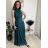 Langes, glitzerndes, ärmelloses Partykleid aus Tüll für Damen (S/M/L, Einheitsgröße) ITALIAN FASHION IMWKY252567