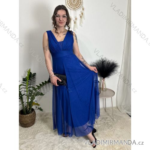 Sommerkleid Carmen aus Musselin für Damen (Einheitsgröße S/M) ITALIAN FASHION IMWE231506
