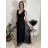 Sommerkleid Carmen aus Musselin für Damen (Einheitsgröße S/M) ITALIAN FASHION IMWE231506 dunkelrot S / M / L