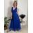 Sommerkleid Carmen aus Musselin für Damen (Einheitsgröße S/M) ITALIAN FASHION IMWE231506 dunkelrot S / M / L