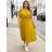 Sommerkleid oval Kurzarm Damen Übergröße (50/52/54 Einheitsgröße) ITALIAN FASHION IM425011
