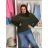 Übergroßer Pullover mit schrägen langen Ärmeln für Damen in Übergröße (48/50/52 EINHEITSGRÖSSE) ITALIAN FASHION IM424509XL
