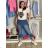 Damen Stretchhose (S/M/L Einheitsgröße) ITALIAN FASHION IMC25324 S / M / L dunkelblau