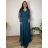 Elegantes Abendkleid, elegante Damenmode (Einheitsgröße S/M), italienische Mode, FMPCH269417/DUR 5XL modrá petrolejová