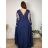 Elegantes Abendkleid, elegante Damenmode (Einheitsgröße S/M), italienische Mode, FMPCH269417/DUR 6XL dunkelblau