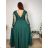 Elegantes Abendkleid, elegante Damenmode (Einheitsgröße S/M), italienische Mode, FMPCH269417/DUR 6XL dunkelblau
