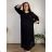 Langes Chiffon-Kurzarmkleid für Damen (S/M ONE SIZE) ITALIAN FASHION IMWGM23456