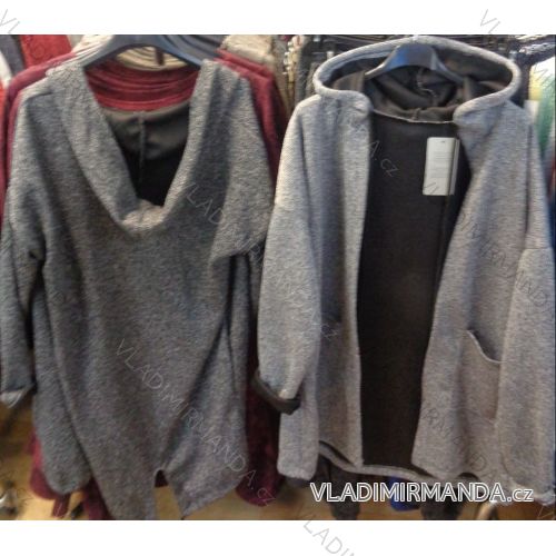 Cardigan Langarm Damen (uni s / m / l) ITALIENISCHE MODA IM617486
