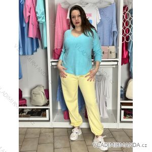 Übergroßer gestrickter Langarmpullover für Damen (S/M EINHEITSGRÖSSE) ITALIAN FASHION IMSN2416125