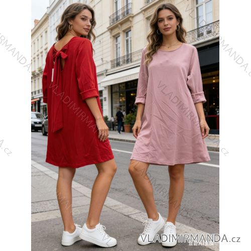 Sommerkleid oval Kurzarm Damen Übergröße (50/52/54 Einheitsgröße) ITALIAN FASHION IM425011