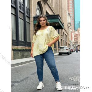 Sommerkleid oval Kurzarm Damen Übergröße (50/52/54 Einheitsgröße) ITALIAN FASHION IM425011