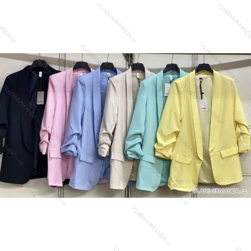 Ärmellose Jacke mit langen Ärmeln (uni sl) ITALIENISCHE Mode IMC17326