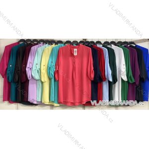 Kurzärmliges Sommer-Hemdkleid für Damen (L/XL EINHEITSGRÖSSE) ITALIAN FASHION IMC23172