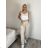 Übergroßer gestrickter Langarmpullover für Damen (S/M EINHEITSGRÖSSE) ITALIAN FASHION IMSN2416125 S / M / L beige