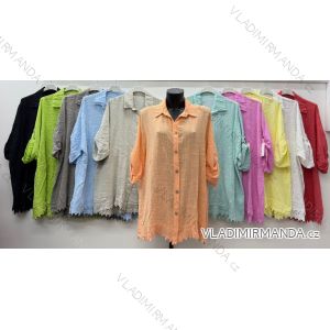 Sommerkleid oval Kurzarm Damen Übergröße (50/52/54 Einheitsgröße) ITALIAN FASHION IM425011