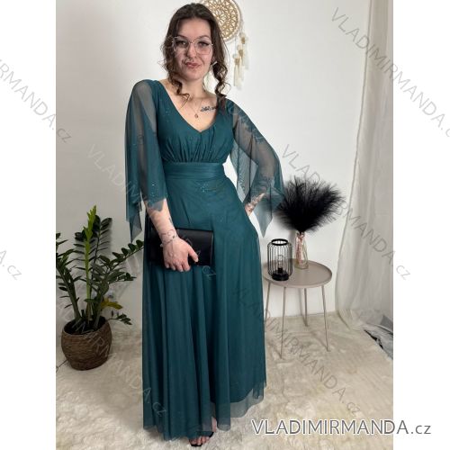 Kurzärmliges Sommer-Freizeitkleid für Damen (S/M/L EINHEITSGRÖSSE) ITALIAN FASHION IMWGB25022